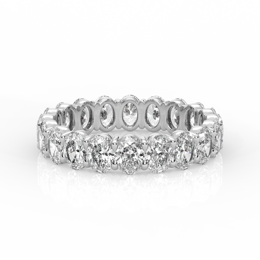 Oval Diamond Eternity Band