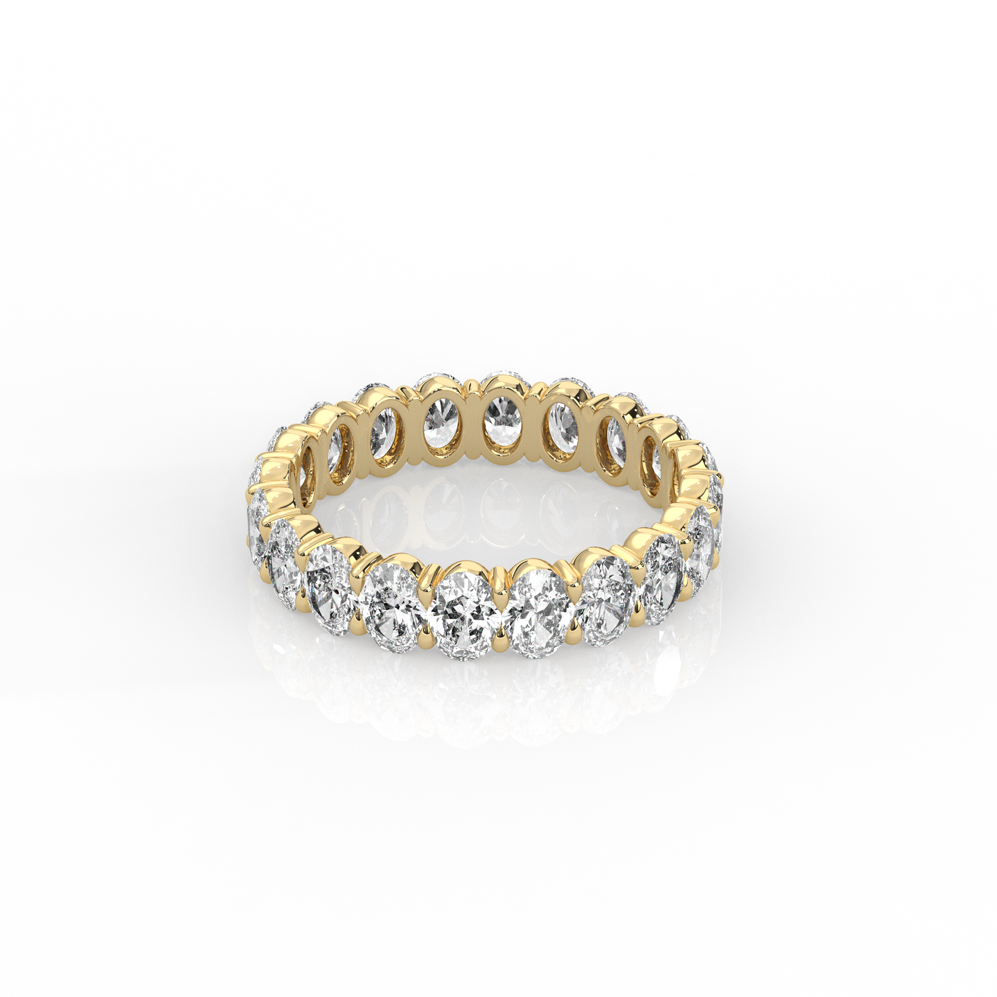Oval Diamond Eternity Band