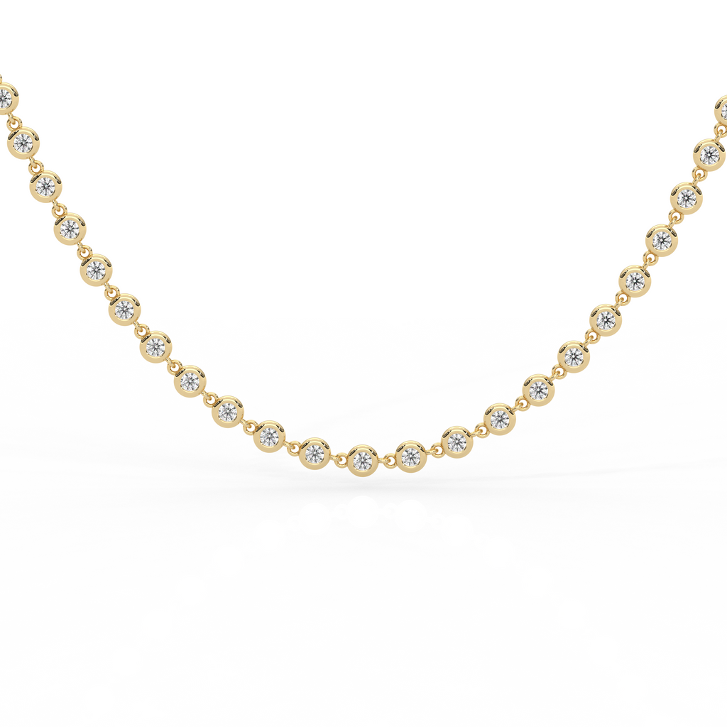The Maddie Round Bezel Necklace