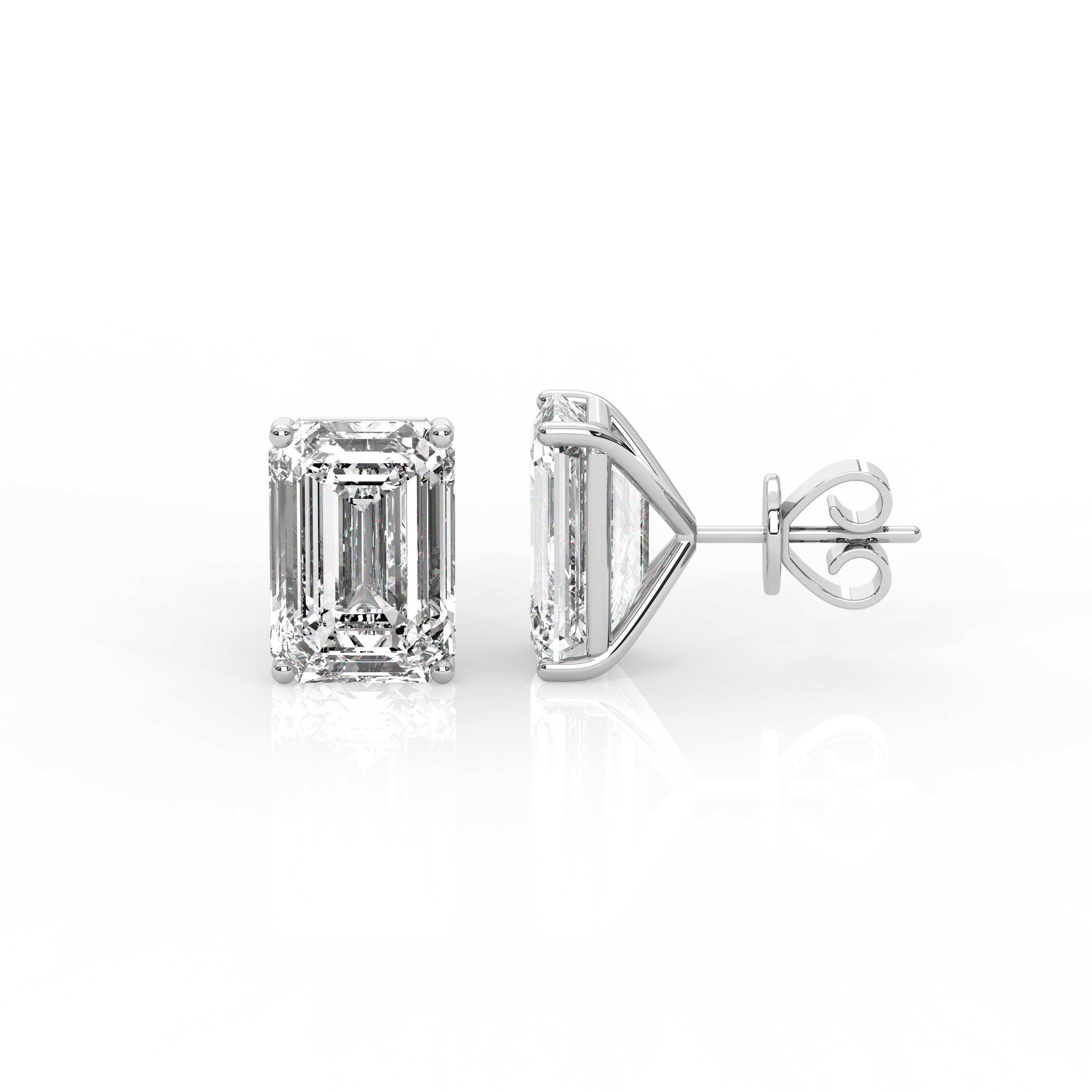 Emerald Diamond Stud Earrings – MPW Sourcing