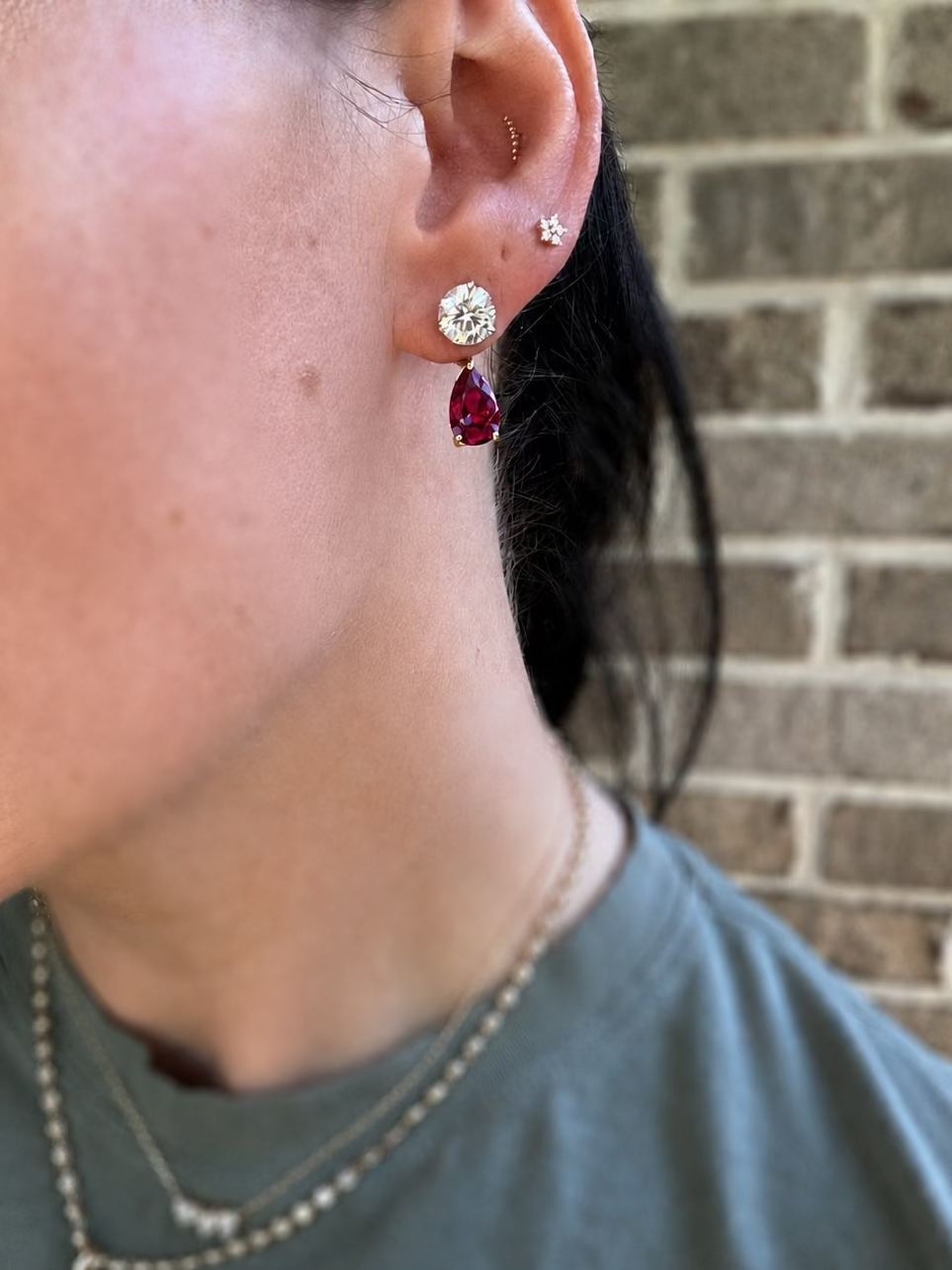 Earring Jackets- gemstones