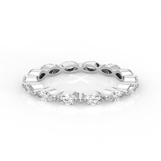 East West Marquise Eternity Band