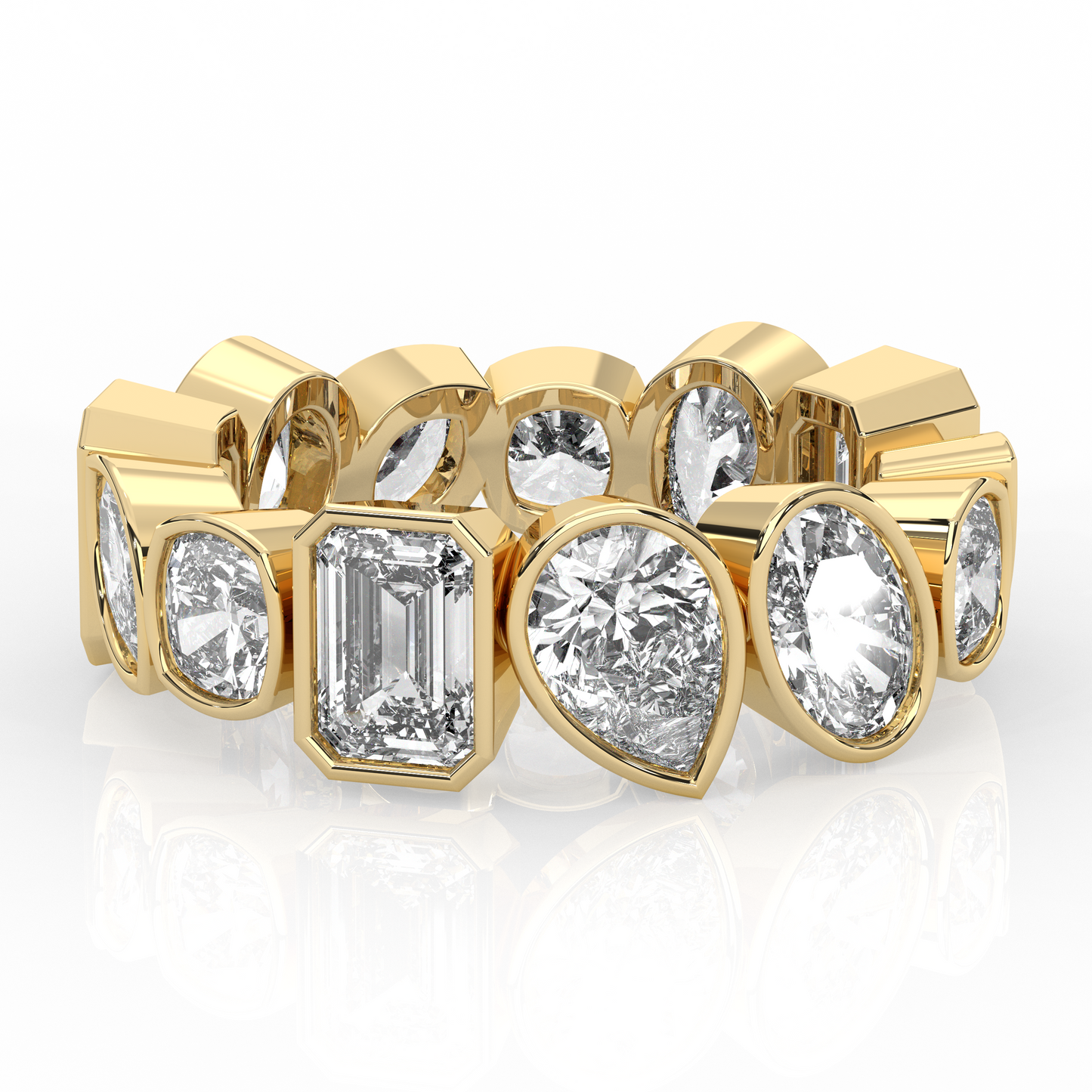 Mixed Shape Chunky Ring