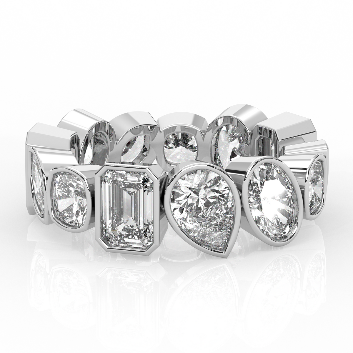 Mixed Shape Chunky Ring