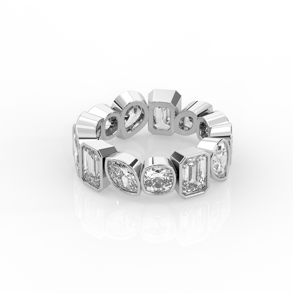 Mixed Shape Chunky Ring