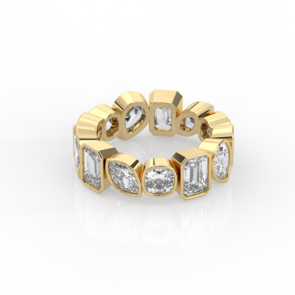 Mixed Shape Chunky Ring