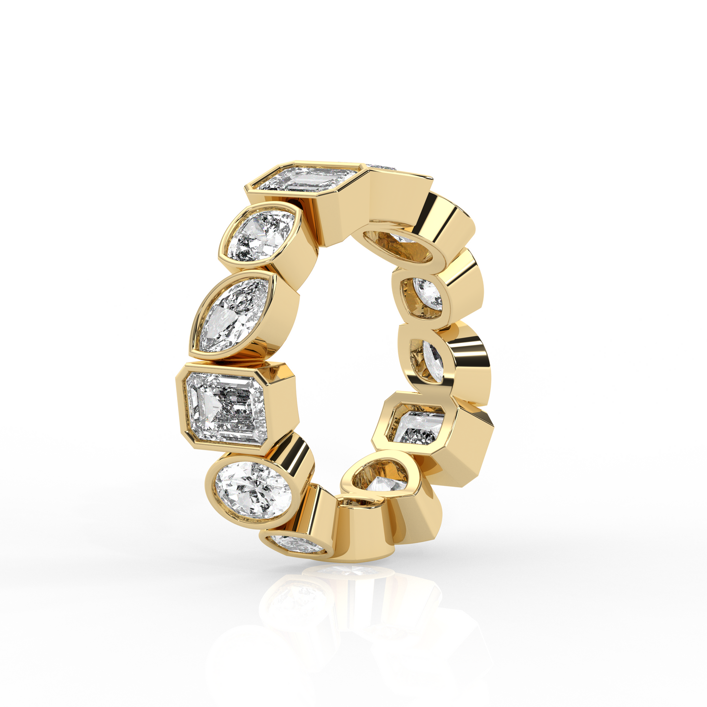 Mixed Shape Chunky Ring