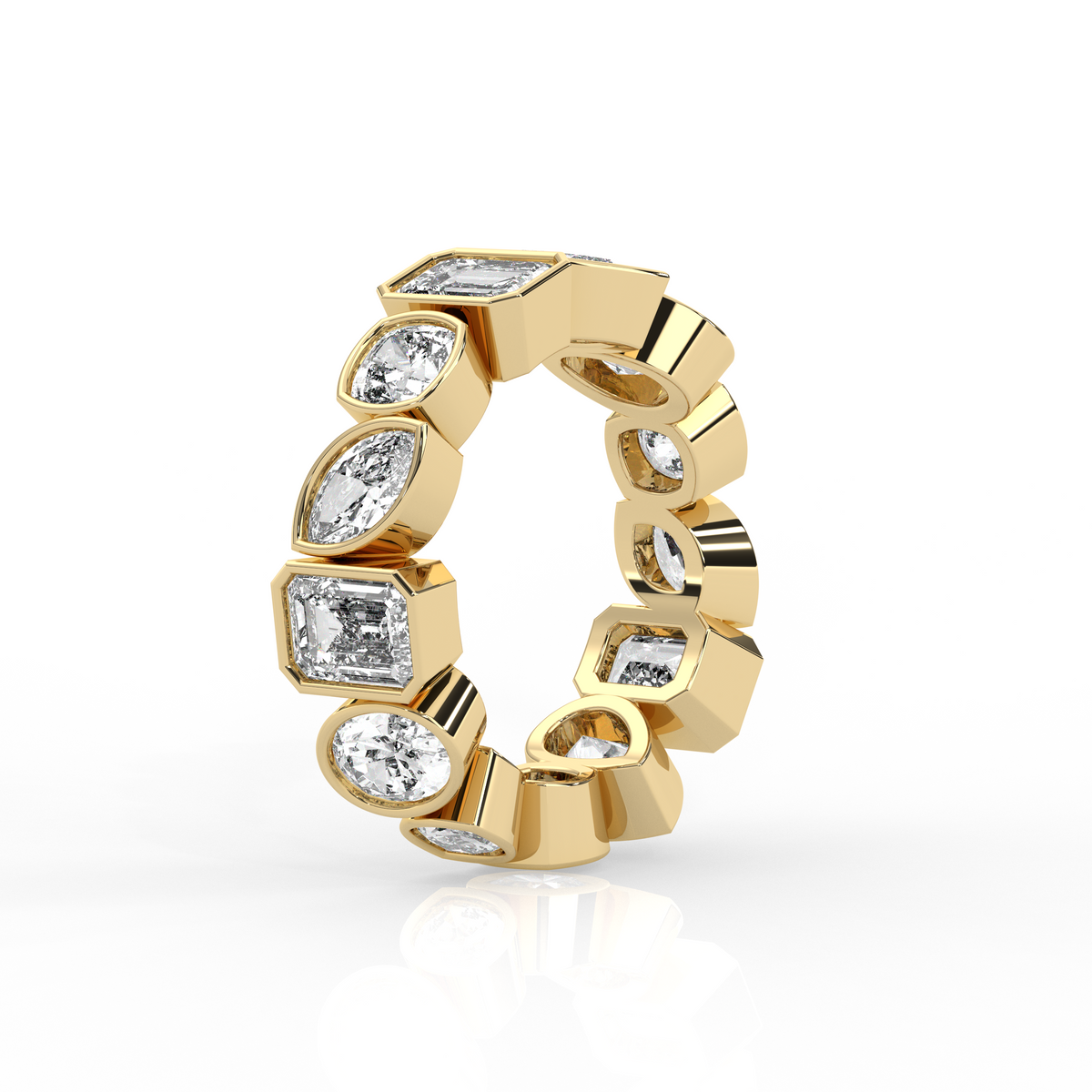 Mixed Shape Chunky Ring