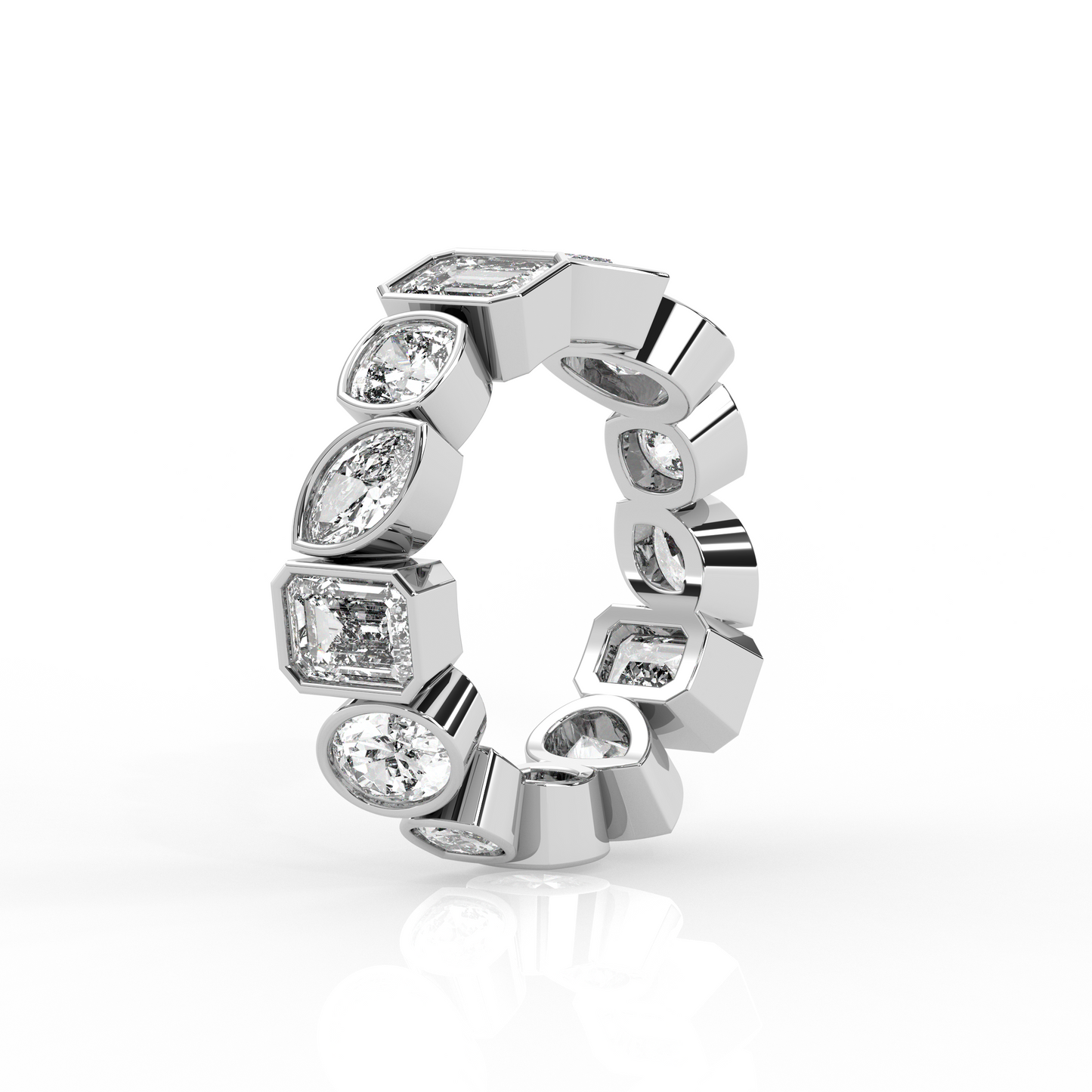 Mixed Shape Chunky Ring