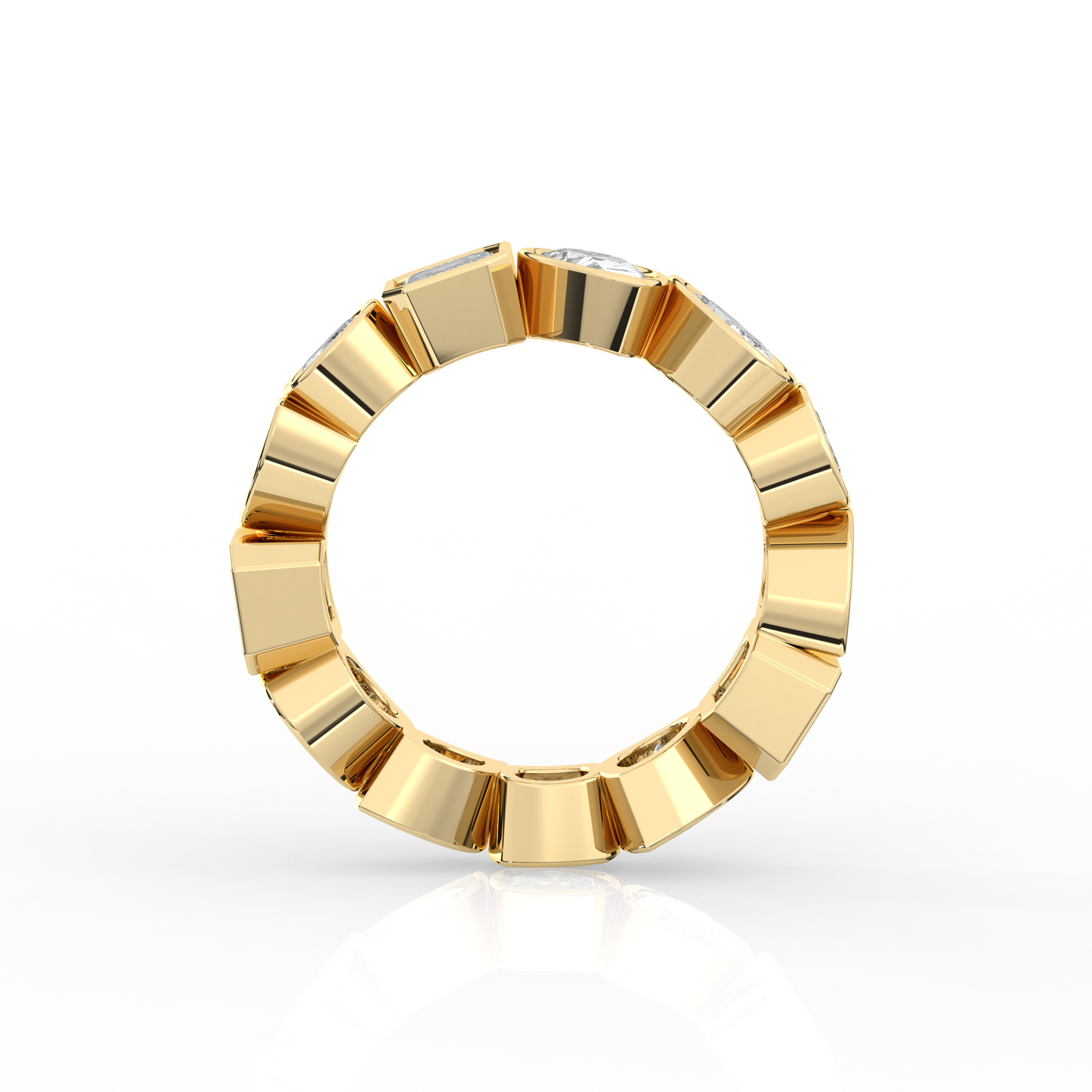 Mixed Shape Chunky Ring