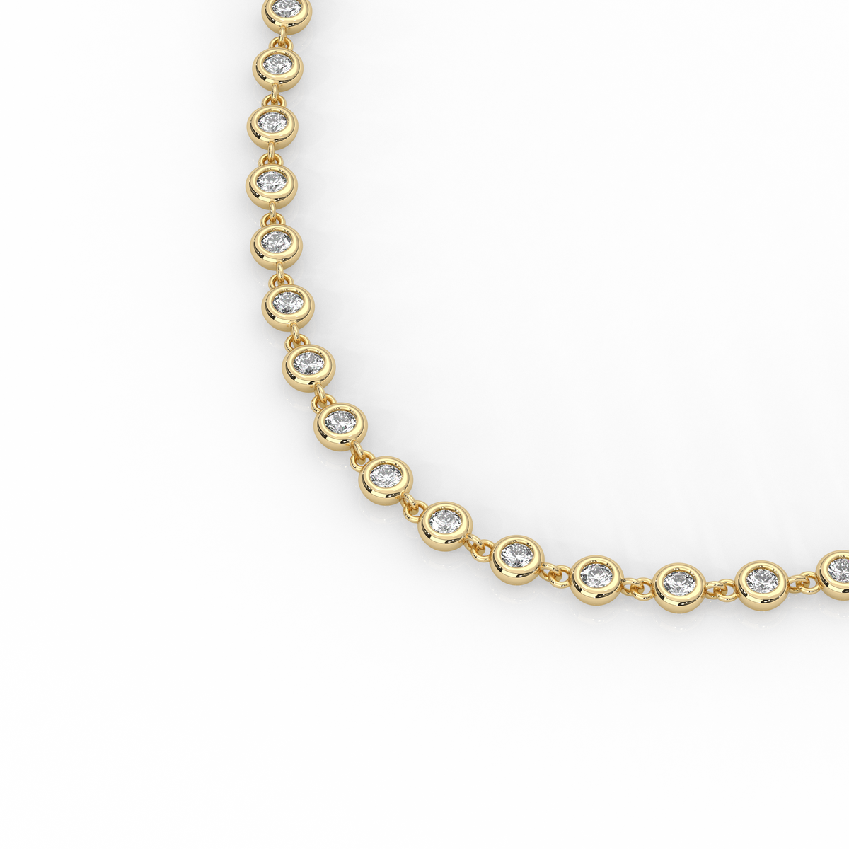 The Maddie Round Bezel Necklace