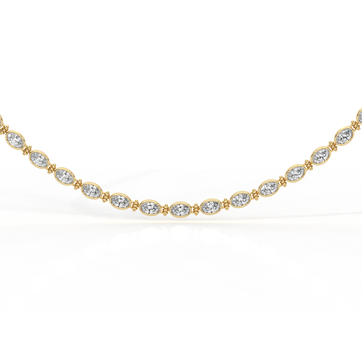 Oval Bezel Necklace