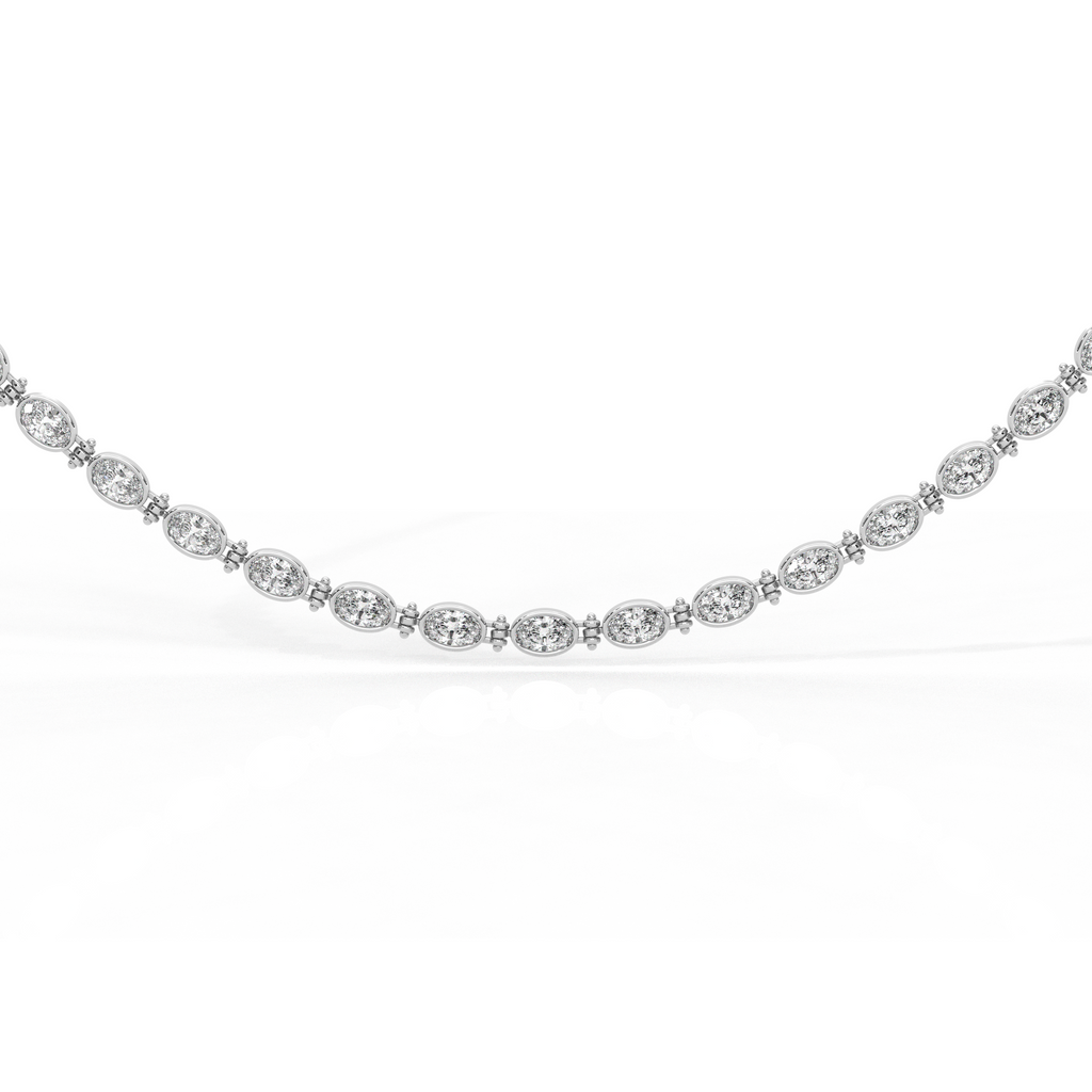 Oval Bezel Necklace