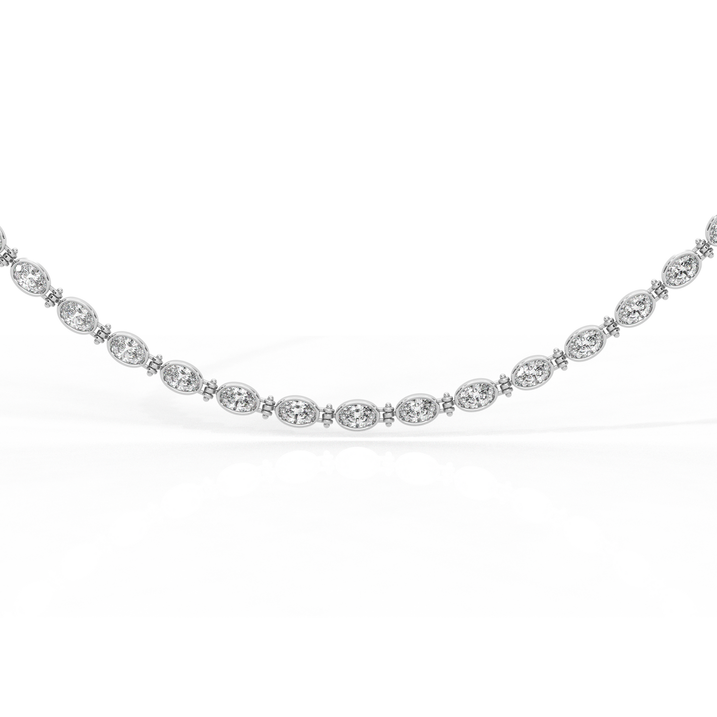 Oval Bezel Necklace