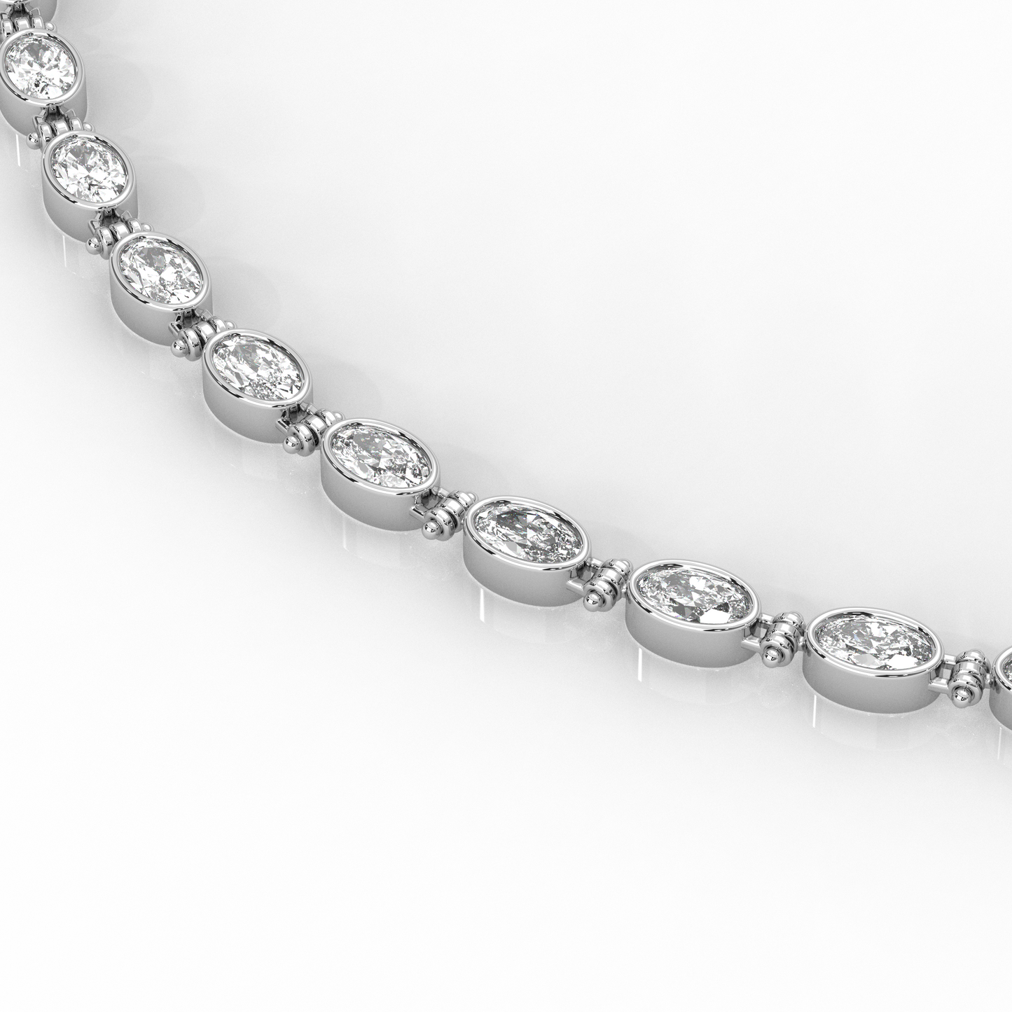 Oval Bezel Necklace