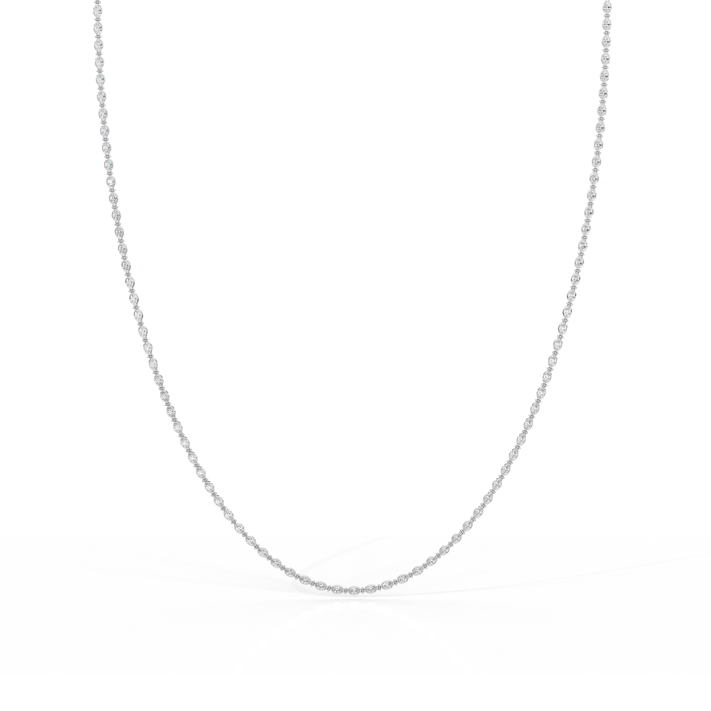 Oval Bezel Necklace