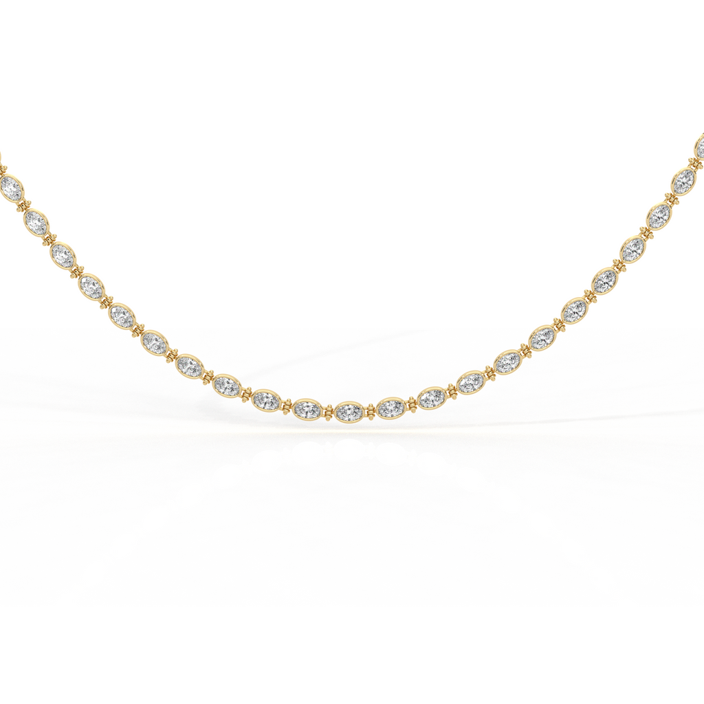 Oval Bezel Necklace