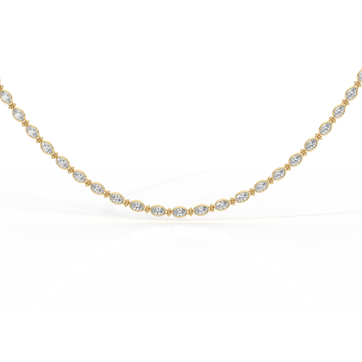 Oval Bezel Necklace