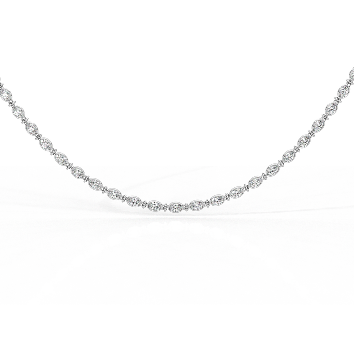 Oval Bezel Necklace