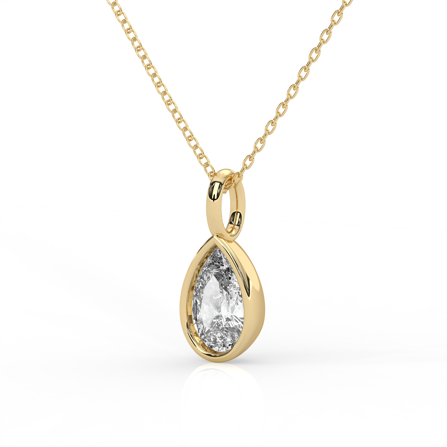 2 Carat Bezel Set Diamond Charm