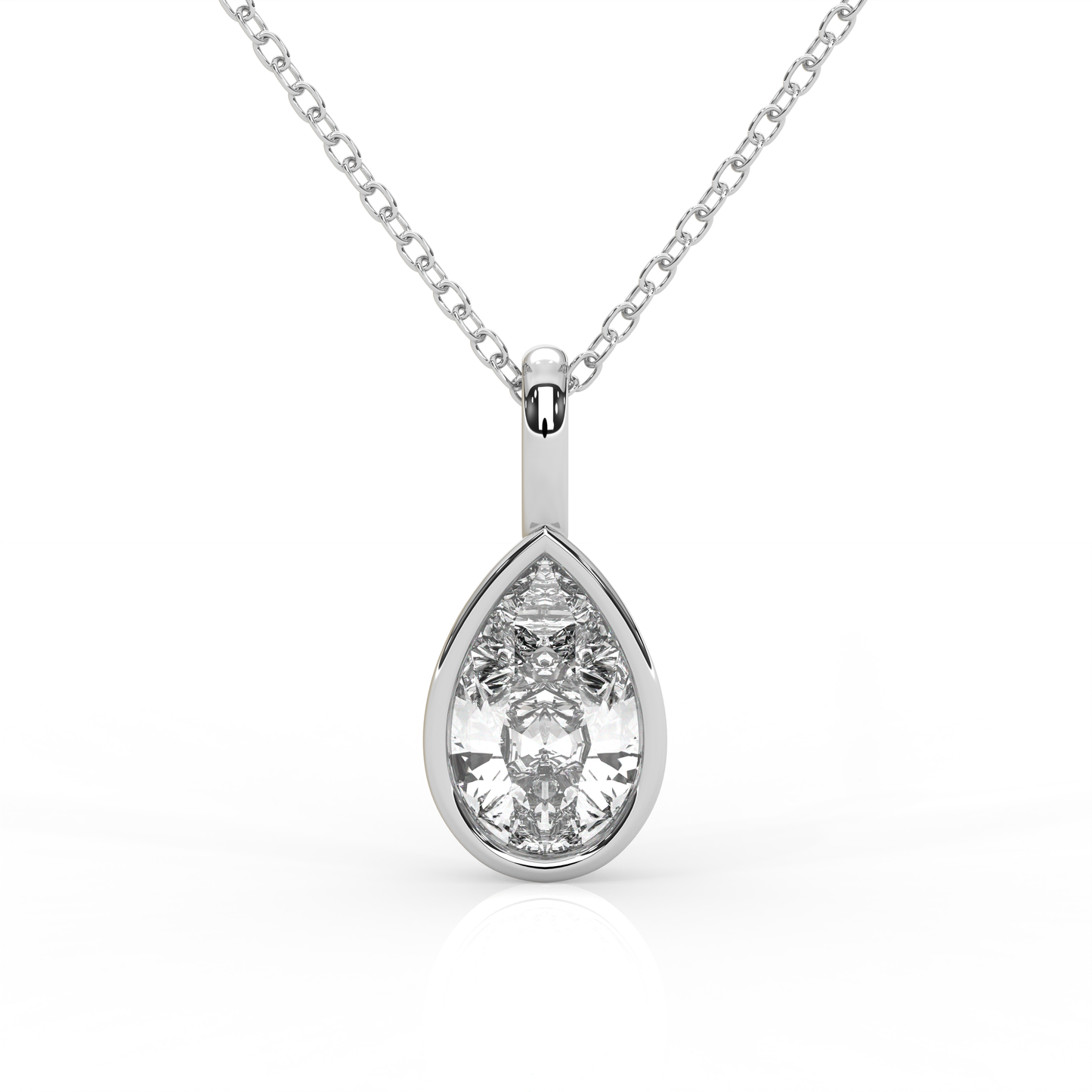2 Carat Bezel Set Diamond Charm