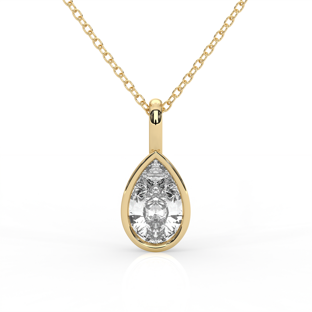 2 Carat Bezel Set Diamond Charm