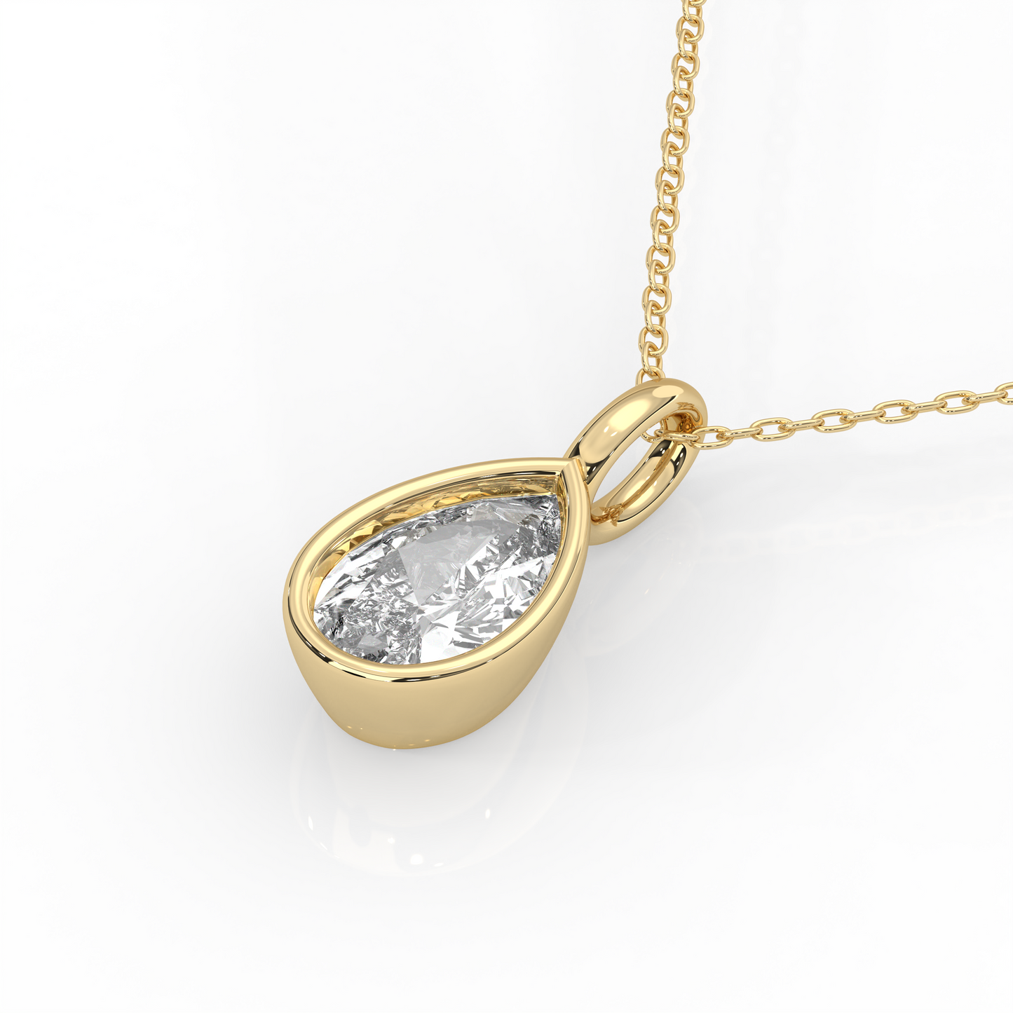 2 Carat Bezel Set Diamond Charm