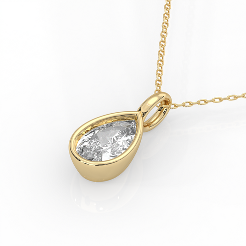2 Carat Bezel Set Diamond Charm