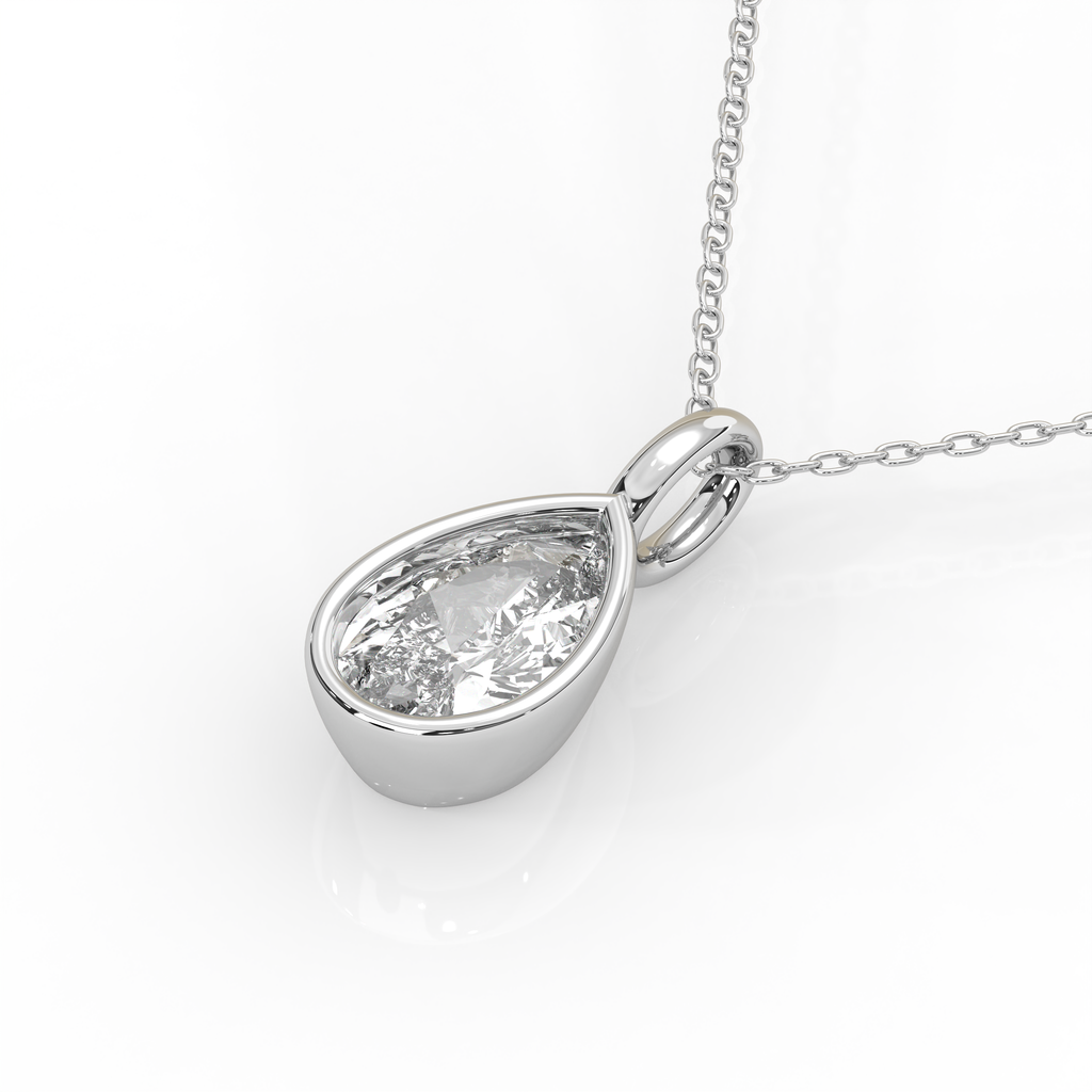 2 Carat Bezel Set Diamond Charm