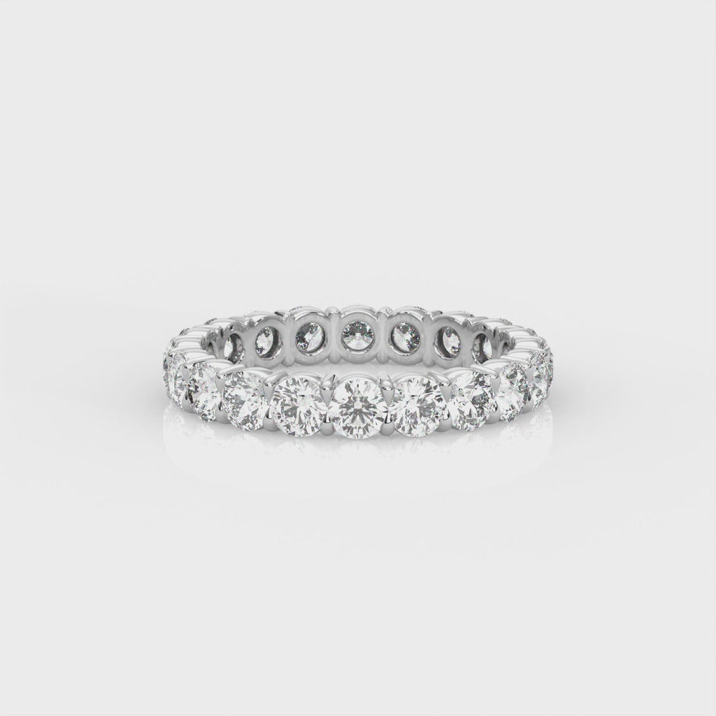 Round Diamond Eternity Band