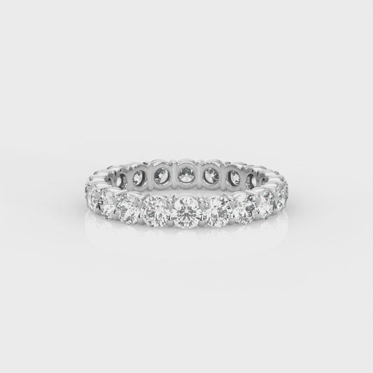 Round Diamond Eternity Band