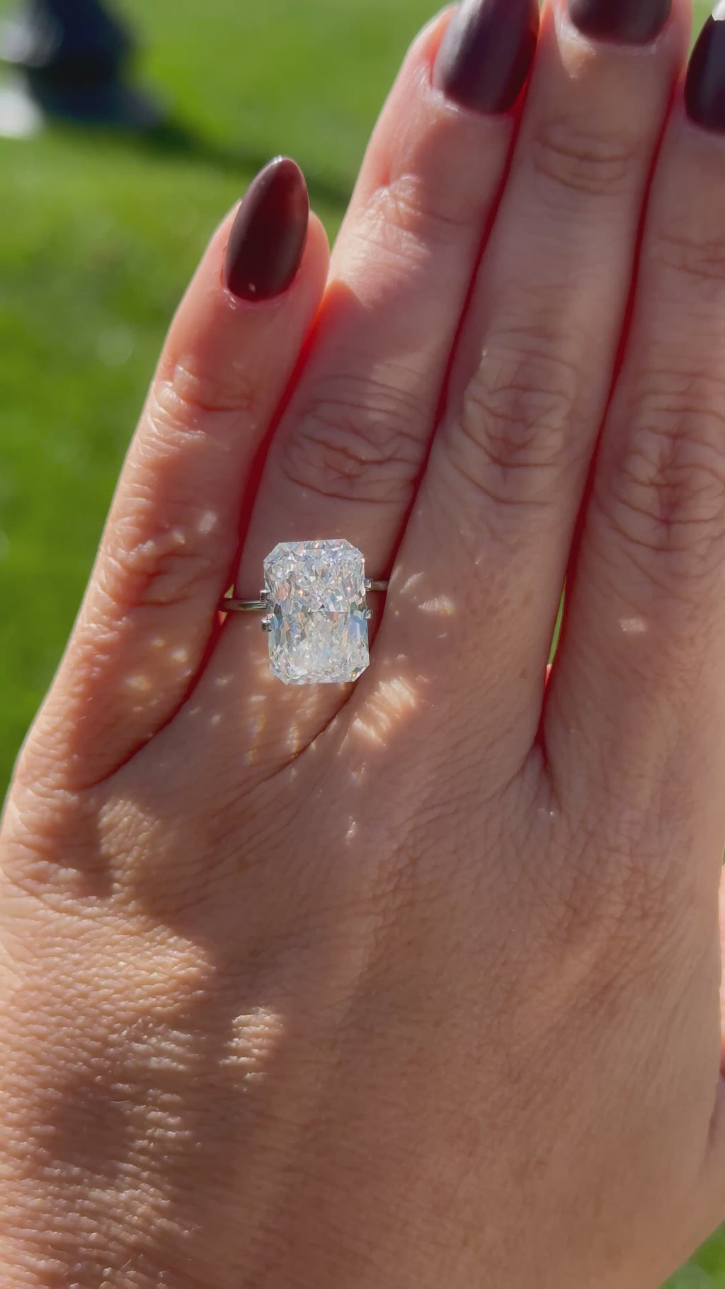 7.67 E VS1 Radiant Cut Diamond