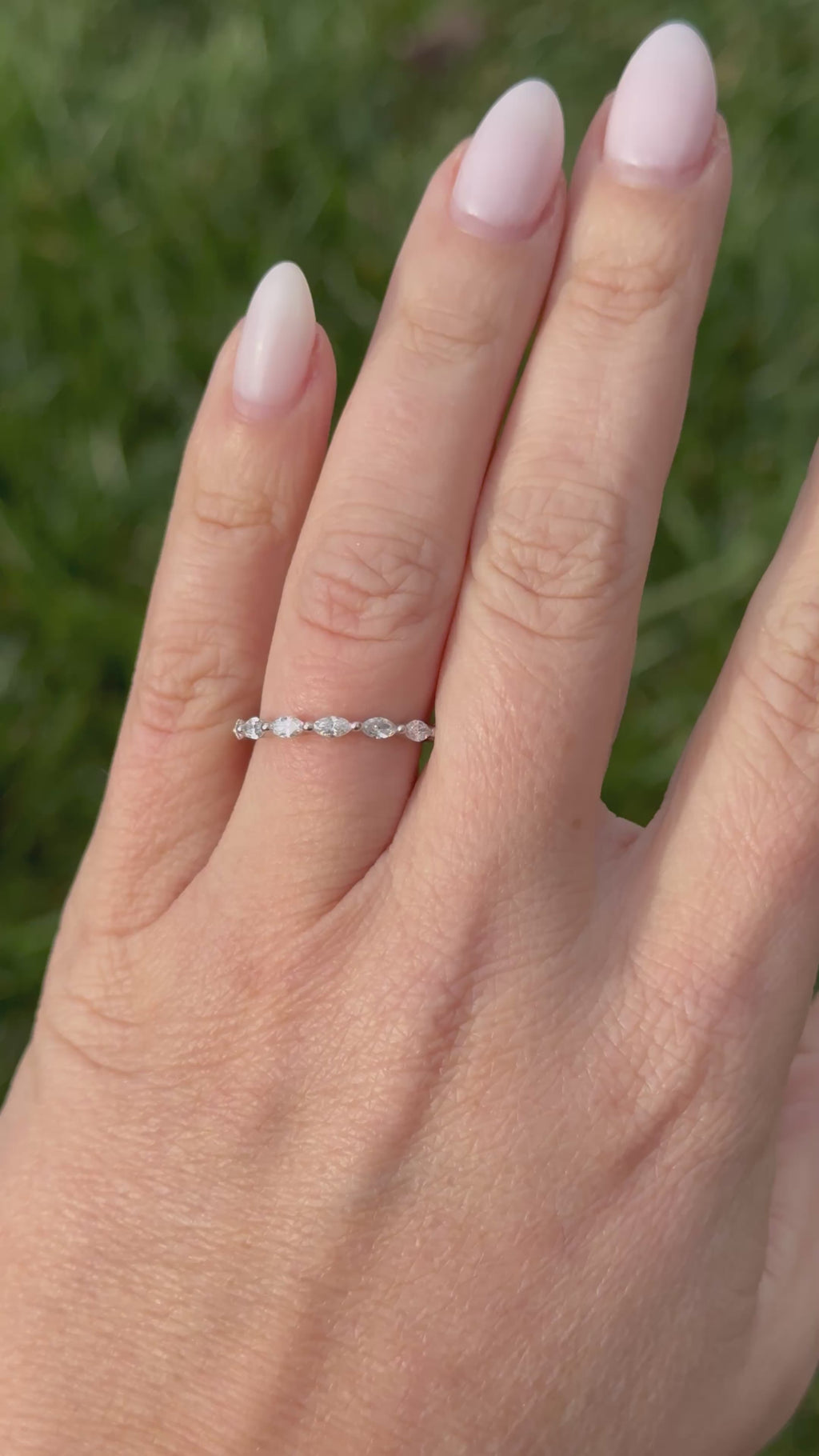 East West Marquise Eternity Band