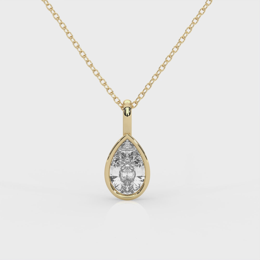 2 Carat Bezel Set Diamond Charm