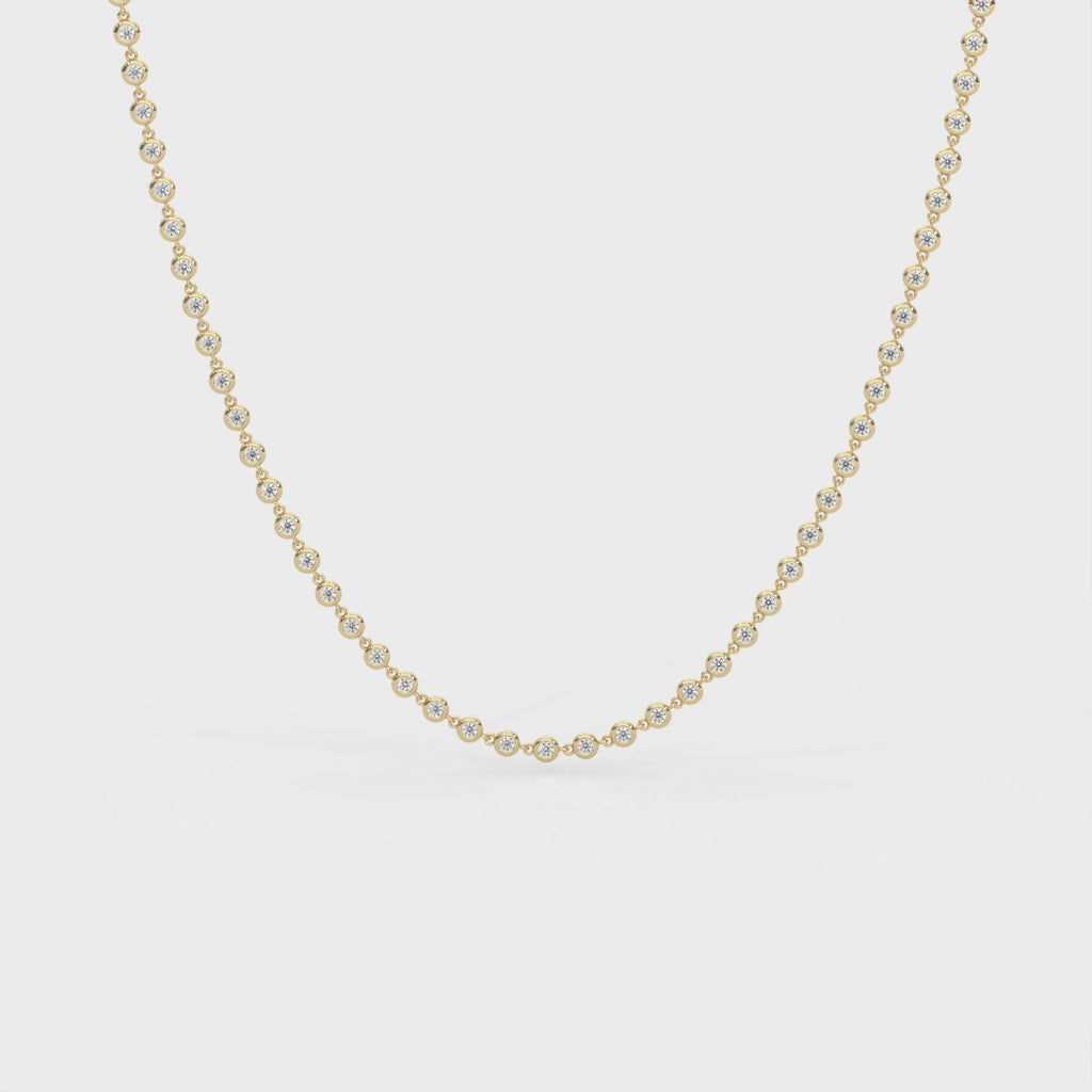 The Maddie Round Bezel Necklace