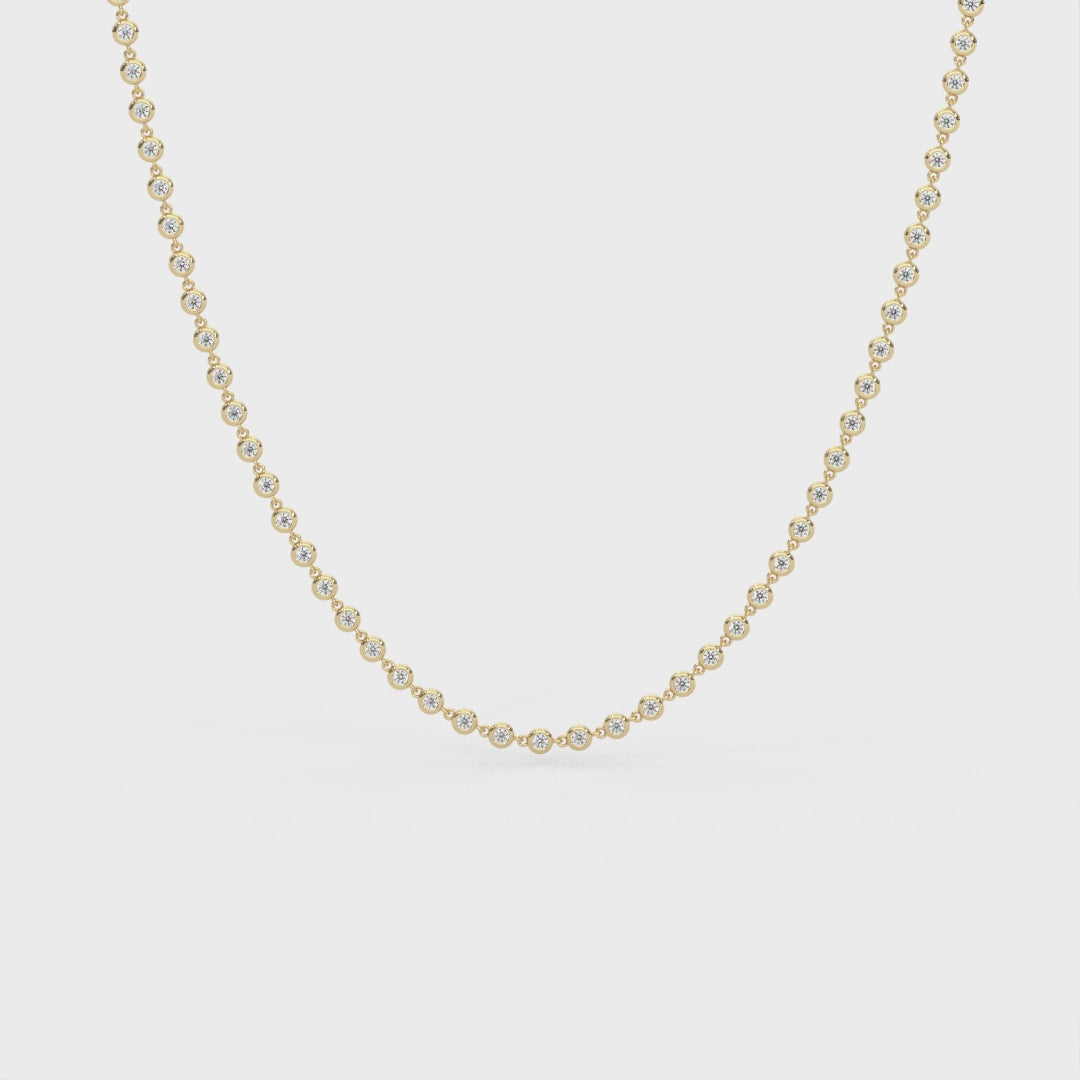 The Maddie Round Bezel Necklace