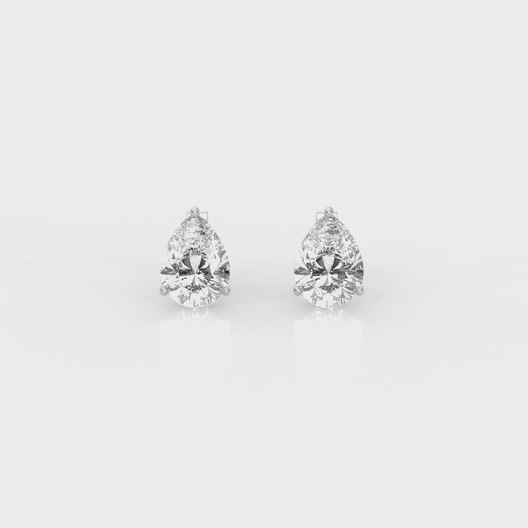 Pear Diamond Earrings
